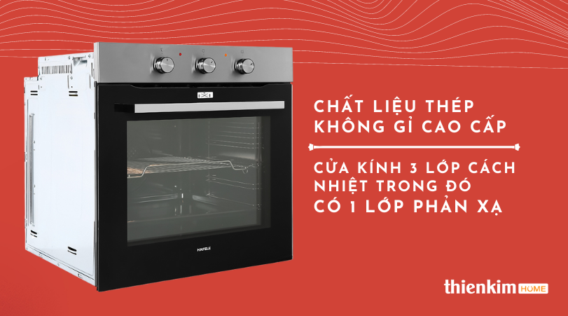 Lò nướng âm tủ Hafele HO-K60C 535.62.591 chất liệu cao cấp